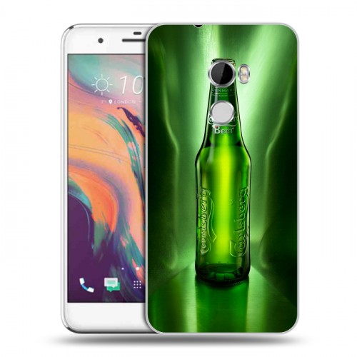 Дизайнерский пластиковый чехол для HTC One X10 Carlsberg