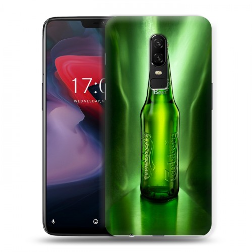 Дизайнерский пластиковый чехол для OnePlus 6 Carlsberg