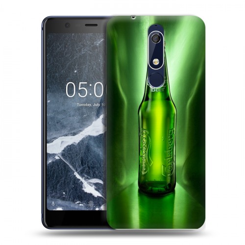 Дизайнерский пластиковый чехол для Nokia 5.1 Carlsberg