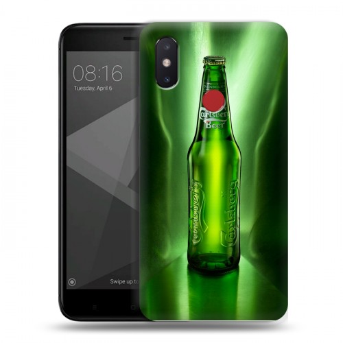 Дизайнерский пластиковый чехол для Xiaomi Mi8 SE Carlsberg