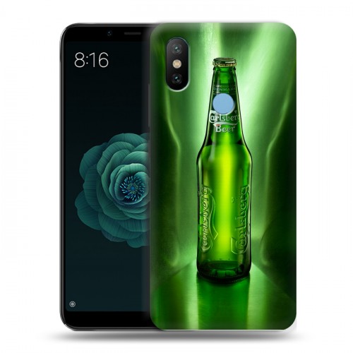 Дизайнерский силиконовый чехол для Xiaomi Mi A2 Carlsberg