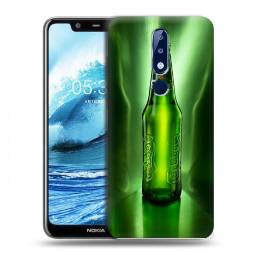 Дизайнерский силиконовый чехол для Nokia 5.1 Plus Carlsberg