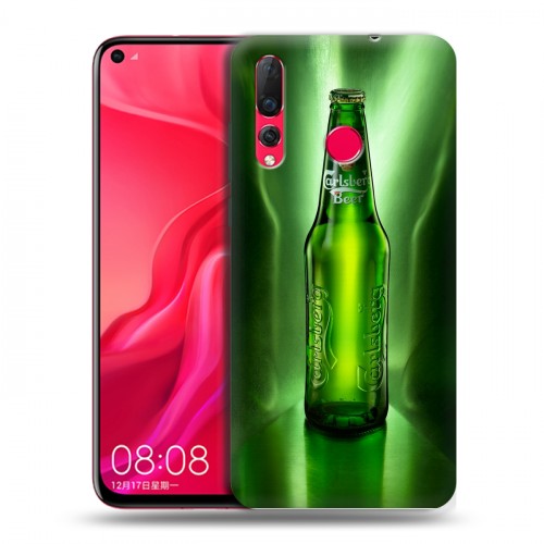 Дизайнерский пластиковый чехол для Huawei Nova 4 Carlsberg