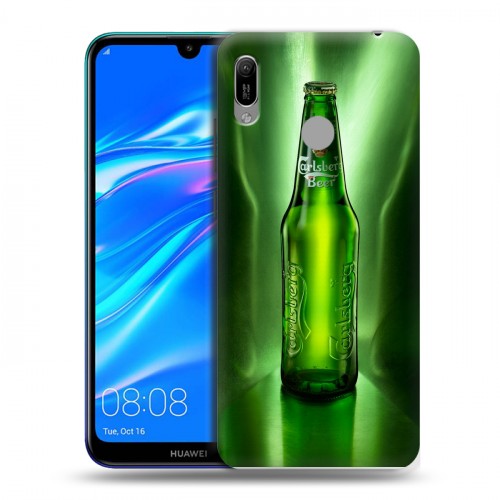 Дизайнерский пластиковый чехол для Huawei Y6 (2019) Carlsberg