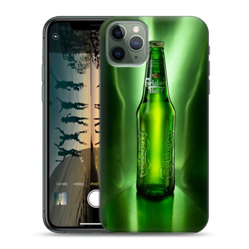 Дизайнерский пластиковый чехол для Iphone 11 Pro Carlsberg