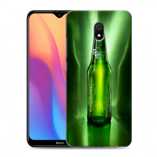 Дизайнерский силиконовый с усиленными углами чехол для Xiaomi RedMi 8A Carlsberg