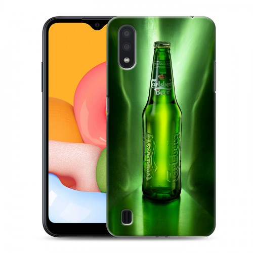 Дизайнерский силиконовый чехол для Samsung Galaxy M01 Carlsberg