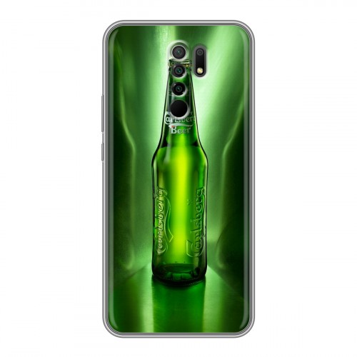 Дизайнерский силиконовый чехол для Xiaomi RedMi 9 Carlsberg