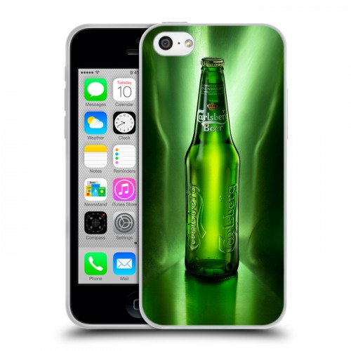 Дизайнерский пластиковый чехол для Iphone 5c Carlsberg