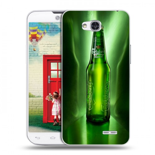 Дизайнерский пластиковый чехол для LG L80 Carlsberg