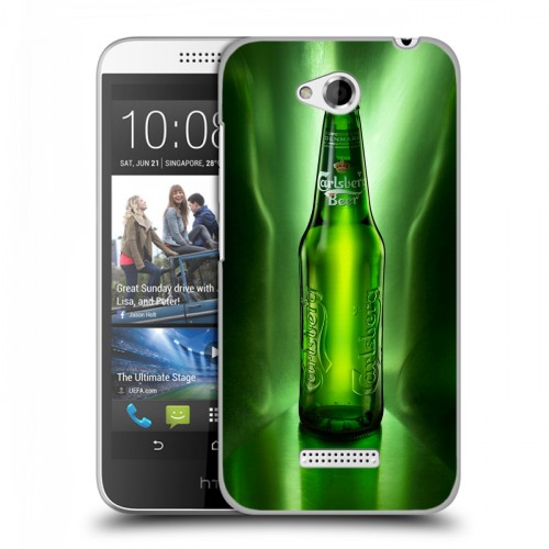 Дизайнерский пластиковый чехол для HTC Desire 616 Carlsberg