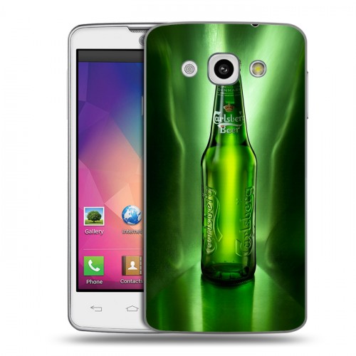 Дизайнерский пластиковый чехол для LG L60 Carlsberg