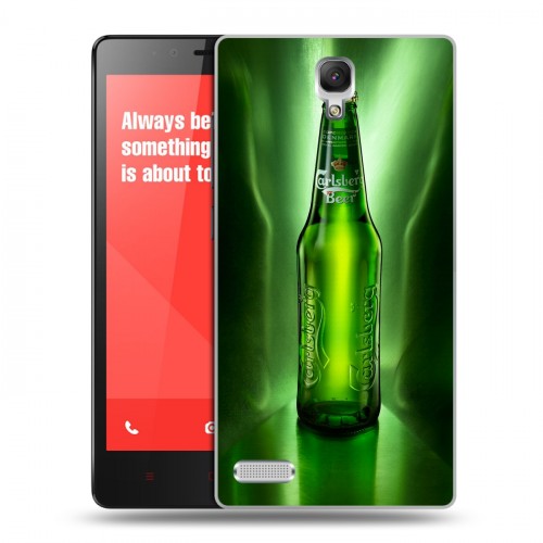 Дизайнерский силиконовый чехол для Xiaomi RedMi Note Carlsberg