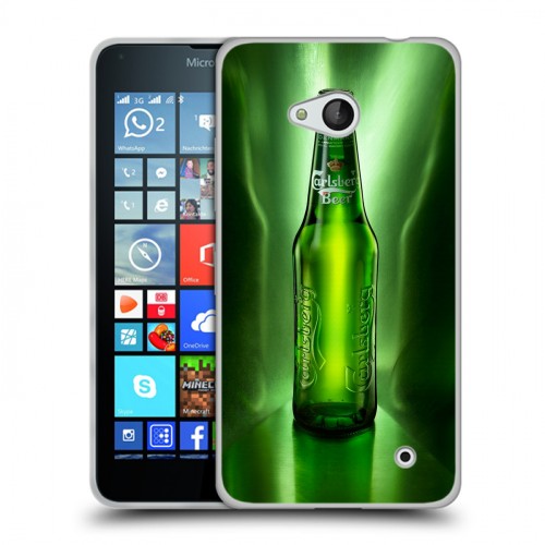 Дизайнерский пластиковый чехол для Microsoft Lumia 640 Carlsberg