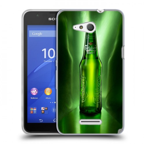 Дизайнерский пластиковый чехол для Sony Xperia E4g Carlsberg