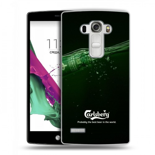 Дизайнерский пластиковый чехол для LG G4 S Carlsberg