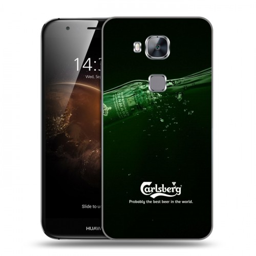 Дизайнерский пластиковый чехол для Huawei G8 Carlsberg