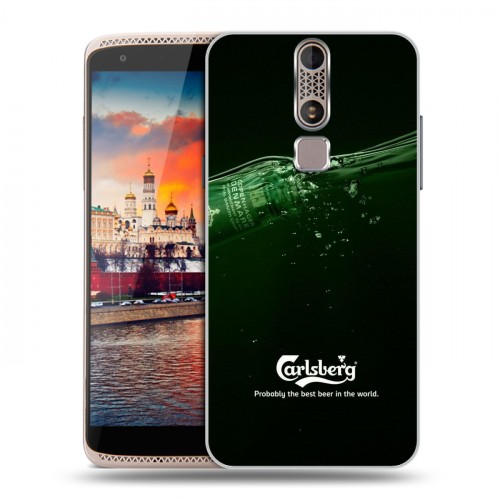 Дизайнерский пластиковый чехол для ZTE Axon Mini Carlsberg