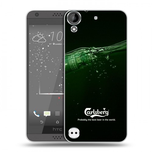 Дизайнерский пластиковый чехол для HTC Desire 530 Carlsberg