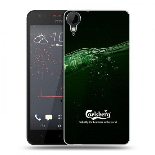 Дизайнерский пластиковый чехол для HTC Desire 825 Carlsberg