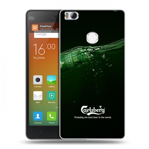 Дизайнерский пластиковый чехол для Xiaomi Mi4S Carlsberg