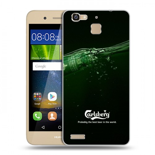 Дизайнерский пластиковый чехол для Huawei GR3 Carlsberg