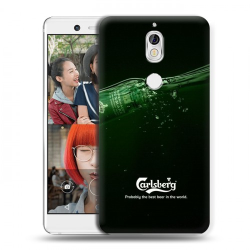 Дизайнерский пластиковый чехол для Nokia 7 Carlsberg