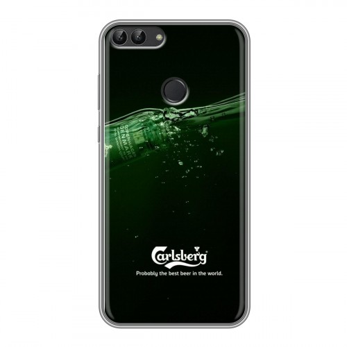 Дизайнерский силиконовый чехол для Huawei P Smart Carlsberg