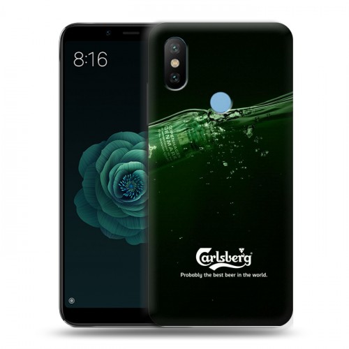 Дизайнерский силиконовый чехол для Xiaomi Mi A2 Carlsberg