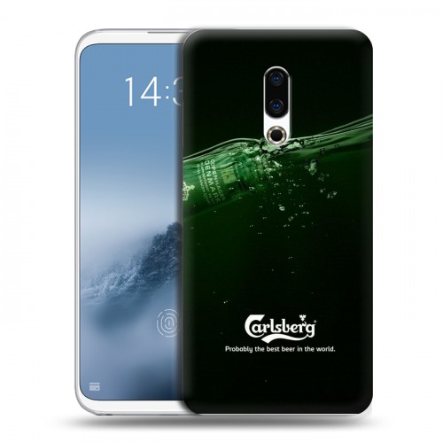 Дизайнерский пластиковый чехол для Meizu 16th Plus Carlsberg