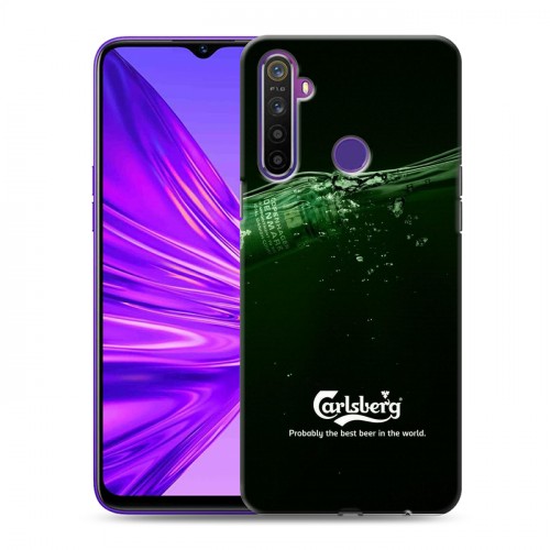 Дизайнерский силиконовый чехол для Realme 5 Carlsberg