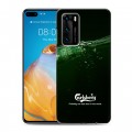 Дизайнерский силиконовый с усиленными углами чехол для Huawei P40 Carlsberg