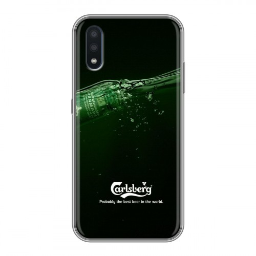 Дизайнерский силиконовый чехол для Samsung Galaxy M01 Carlsberg