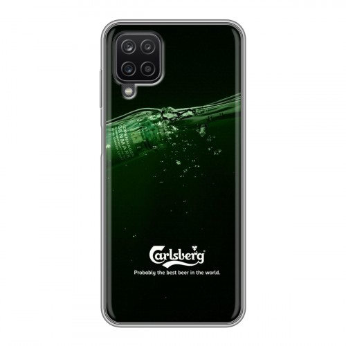 Дизайнерский силиконовый чехол для Samsung Galaxy A12 Carlsberg