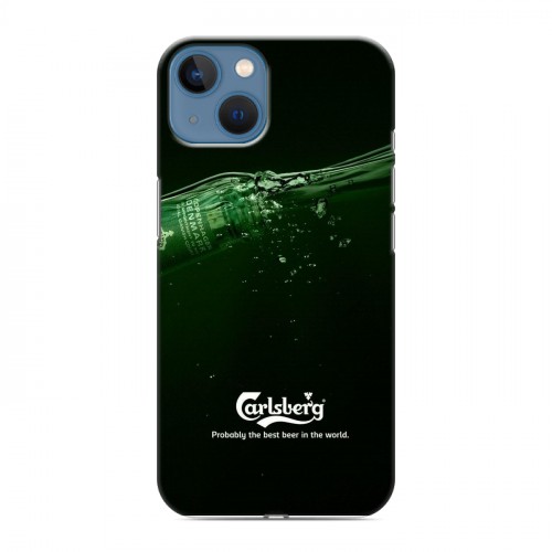 Дизайнерский силиконовый чехол для Iphone 13 Carlsberg