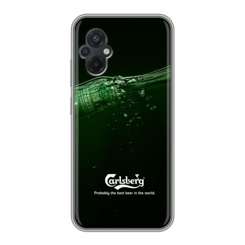 Дизайнерский силиконовый чехол для Xiaomi Poco M5 Carlsberg