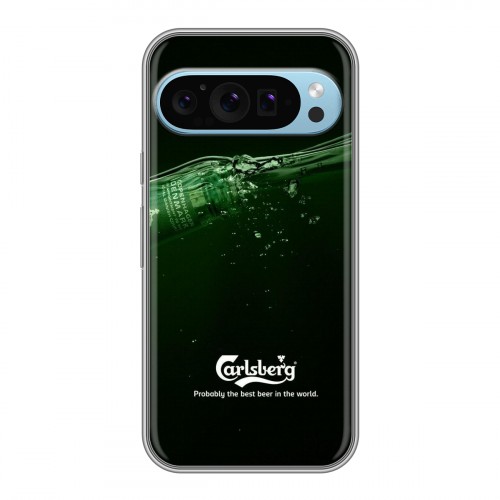 Дизайнерский силиконовый чехол для Google Pixel 9 Carlsberg