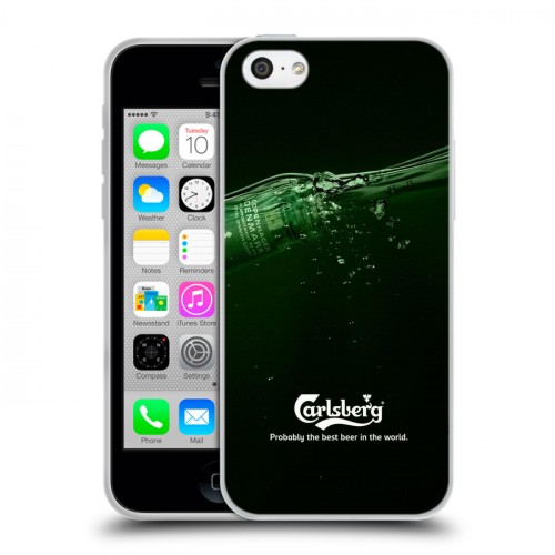 Дизайнерский пластиковый чехол для Iphone 5c Carlsberg