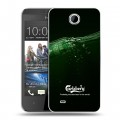 Дизайнерский пластиковый чехол для HTC Desire 300 Carlsberg