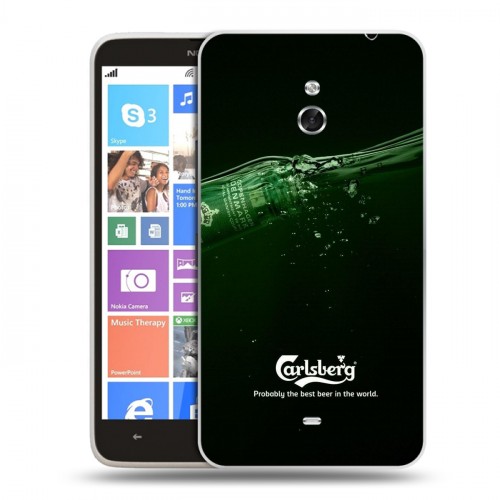 Дизайнерский пластиковый чехол для Nokia Lumia 1320 Carlsberg