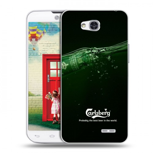 Дизайнерский пластиковый чехол для LG L80 Carlsberg