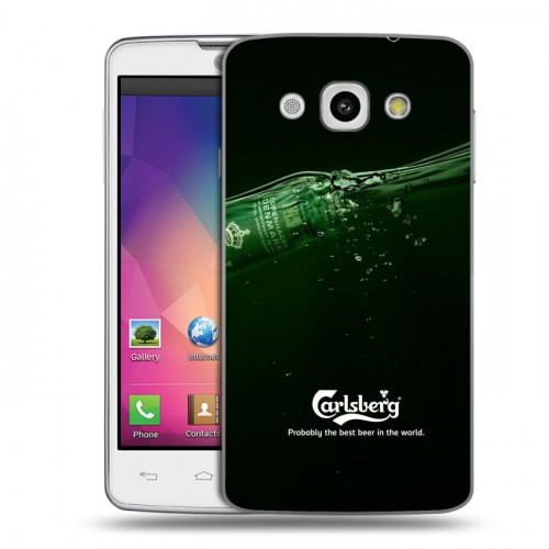 Дизайнерский пластиковый чехол для LG L60 Carlsberg