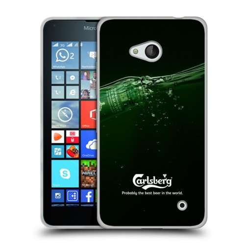 Дизайнерский силиконовый чехол для Microsoft Lumia 640 Carlsberg