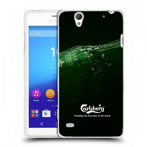 Дизайнерский пластиковый чехол для Sony Xperia C4 Carlsberg