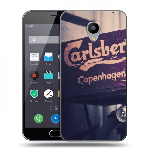 Дизайнерский пластиковый чехол для Meizu M2 Note Carlsberg