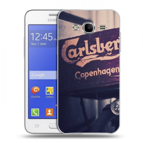 Дизайнерский силиконовый чехол для Samsung Galaxy J7 Carlsberg