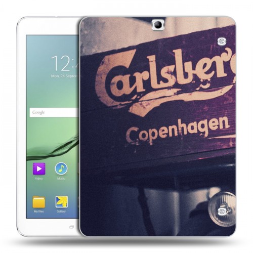 Дизайнерский силиконовый чехол для Samsung Galaxy Tab S2 9.7 Carlsberg