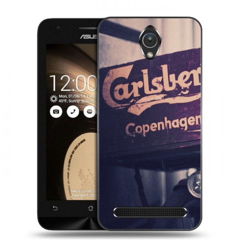 Дизайнерский пластиковый чехол для ASUS Zenfone Go Carlsberg