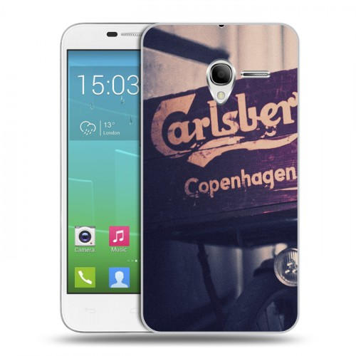 Дизайнерский силиконовый чехол для Alcatel One Touch POP 3 5 Carlsberg