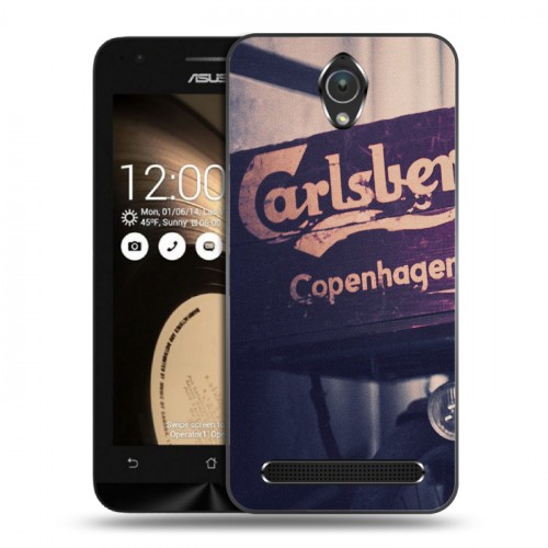 Дизайнерский пластиковый чехол для ASUS ZenFone Go 4.5 Carlsberg